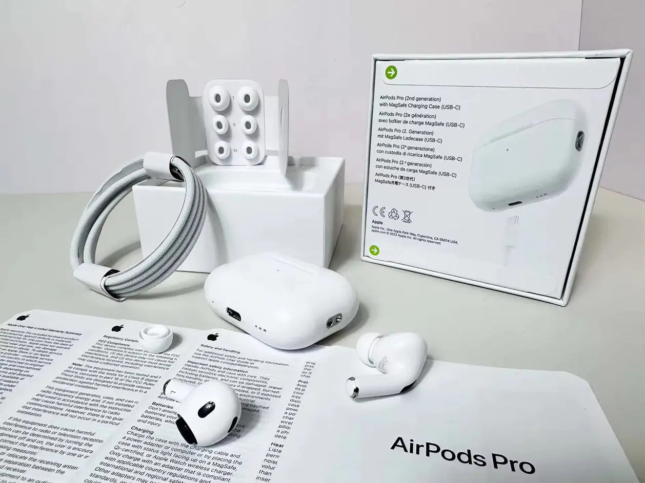 BRAND NEW APPLE AIR PODS PRO 2ND GENERATION USB-C - FULL SET WITH NOISE CANCELATION LesbonStore