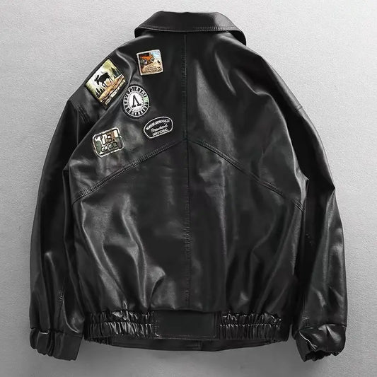 y2k Korean fashion streetwear motorcycle leather jacket suit leather